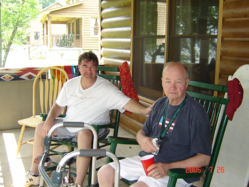 Me and Dad after he had a stroke, but still with a big heart for everyone.