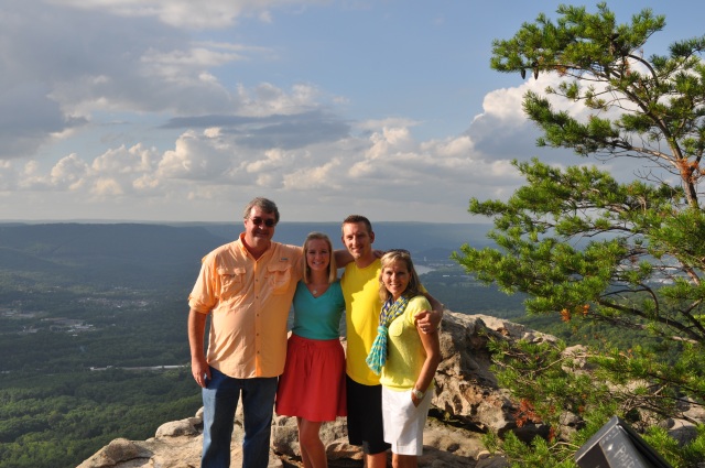 April, Jon, Paula and myself on top of Lookout Mountain overlooking Civil War battlefields in Chattanooga, Tennessee. 