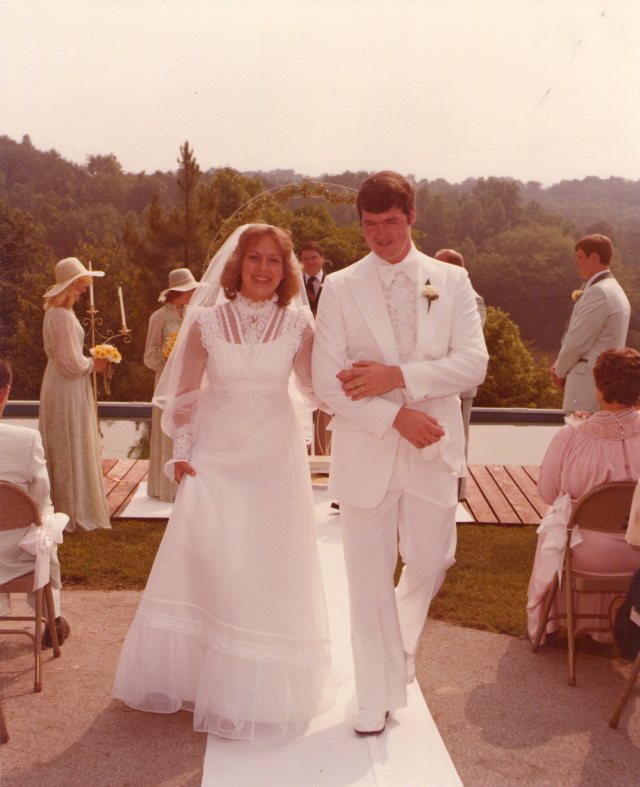 Our wedding on June 2, 1979. 